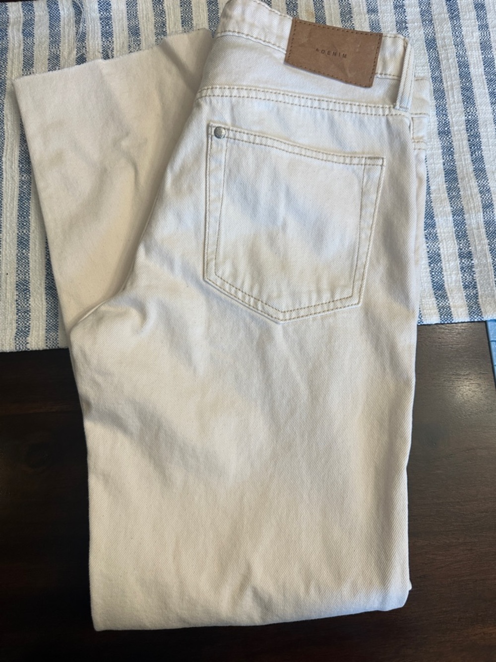 &Denim Women’s Ankle Jeans in Off-White